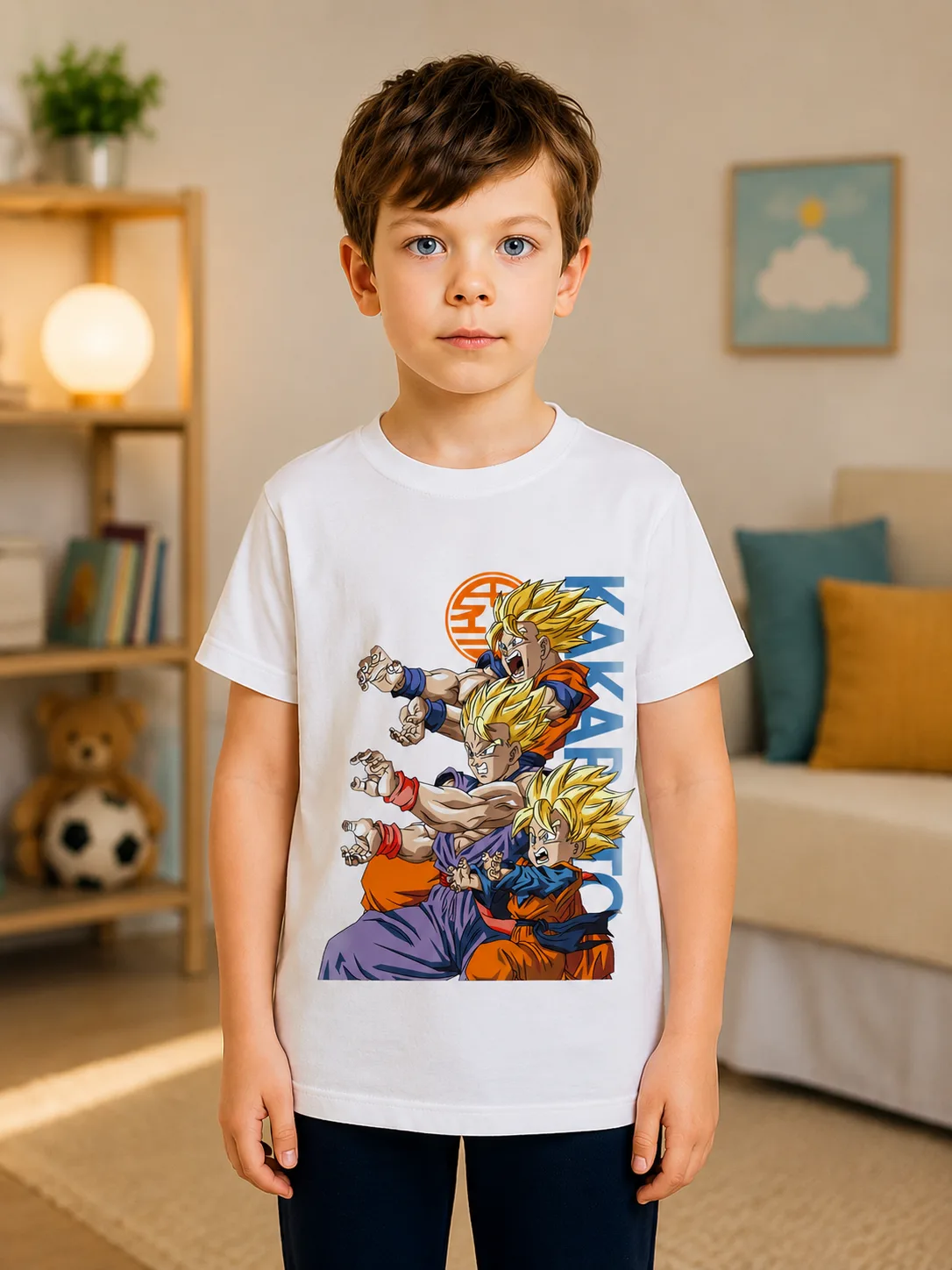 Camiseta Infantil Dragon Ball Z Super Saiyajin